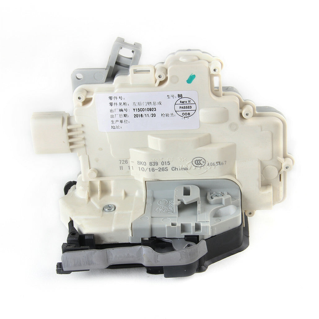 ya 5 8.7 Left rear LH door lock latch actuator for Passat B6 2006 - 2011 #3C4839015A 8 pin