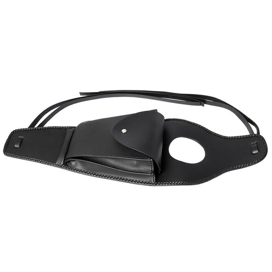 ya 12 5.21 Motorcycle PU Leather Fuel Gas Tank Center Pouch Bag Tank Pad Cover Fits for Harley