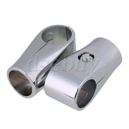 ya 14 6 Pieces 32mm ID Aluminum Alloy 2 Way Shelf Rack Tube Connector Pipe Fittings