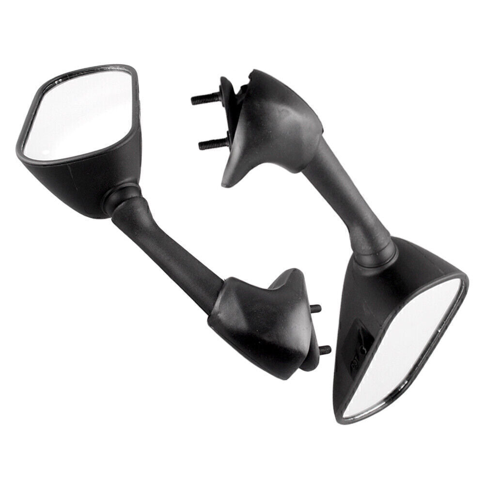 ya 4 6.21 Black ABS Pair Motorbike Rear Wing Rearview Mirror Fit for Yamaha YZF R6 2001 2002