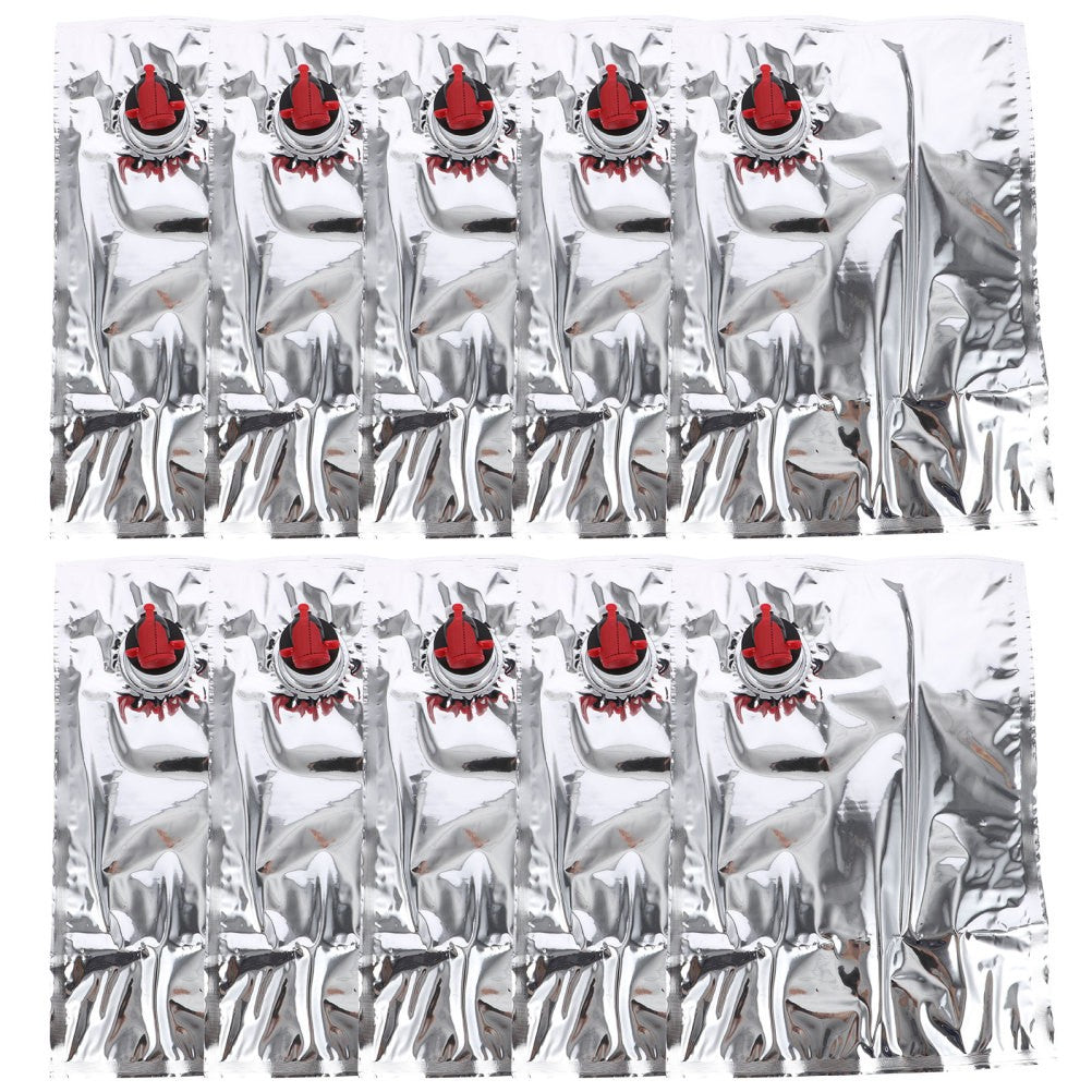 ya 26 10 Pcs 3L Wine Bags with Butterflies Valve Spout for Wine Container Storage