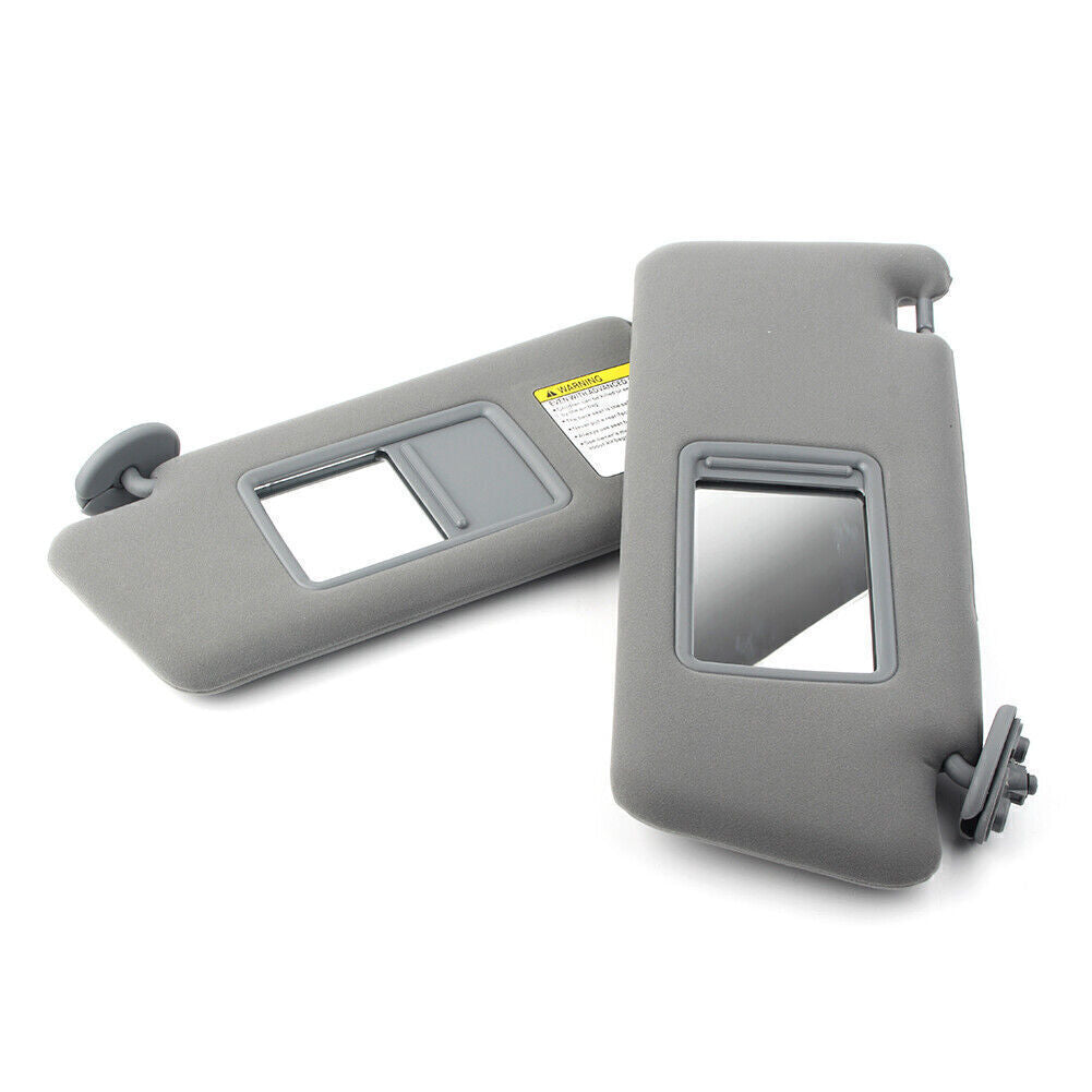 ya 5 8.7 2X Grey Car Sun Visor W/O Light Left &Right Fit 2005-2015 2011 10 for Toyota Tacoma