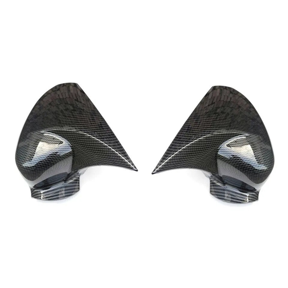 ya 11 10.28 Horn Style Pair Carbon Fiber Rear View Mirror Cover for Honda Accord 8th 08