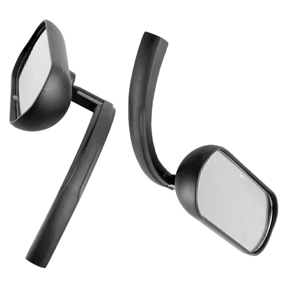 ya 4 6.21 2x Black Universal Motorcycle Rear View Side Mirrors Fit Cruiser Chopper