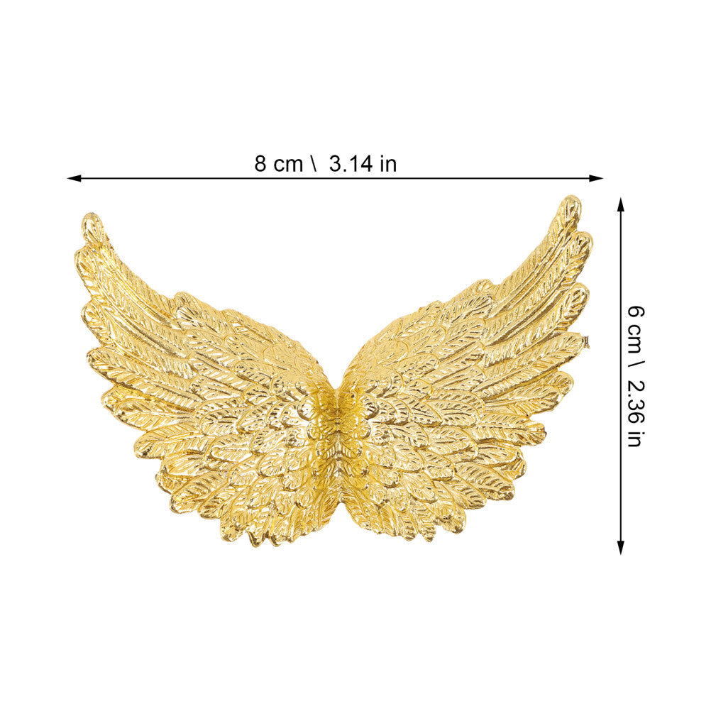 ya 25 24 Pcs Angel Wings Plastic Or ments for Cake DIY Crafts Decoration