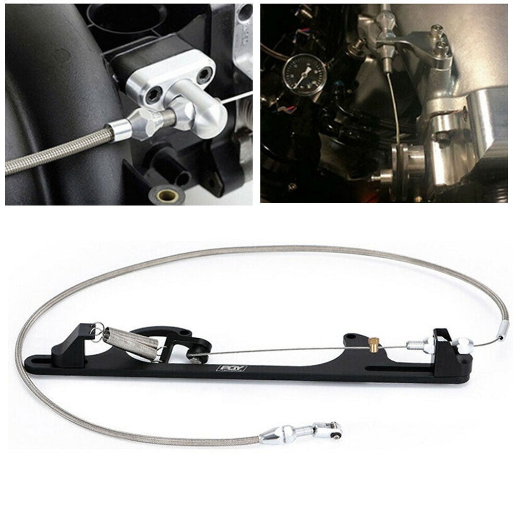 ya 2 6.26.2 Throttle Cable Kit Gas Cable 1pc 36 Inch Braided-Throttle Stainless Steel