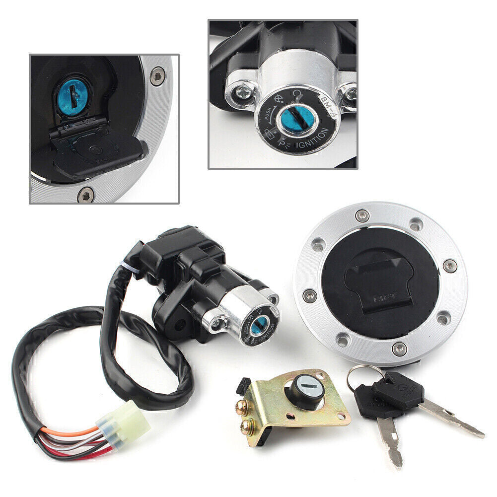 ya 4 6.22 Ignition Switch Gas Cap Cover for SEAT Lock Key Set Fit for Suzuki GSXR 600/750/1000