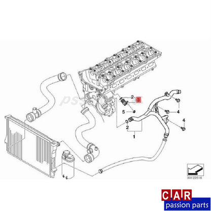 ya 5 8.7 Engine coolant seal plug for BMW E60 M54 530i 528i 04-2010 11537519733