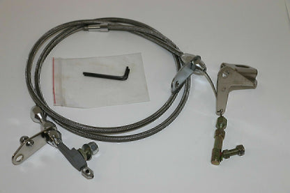 ya 5 8.7 Braided Stainless Kickdown Cable Kit for 727 Torqueflite for Dodge for Chrysler U*