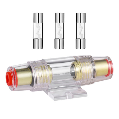 ya 5 8.7 VORCOOL 4/8 Gauge AWG AGU Fuse Holder with 5pcs 60 Amp Fuse AGU fuse
