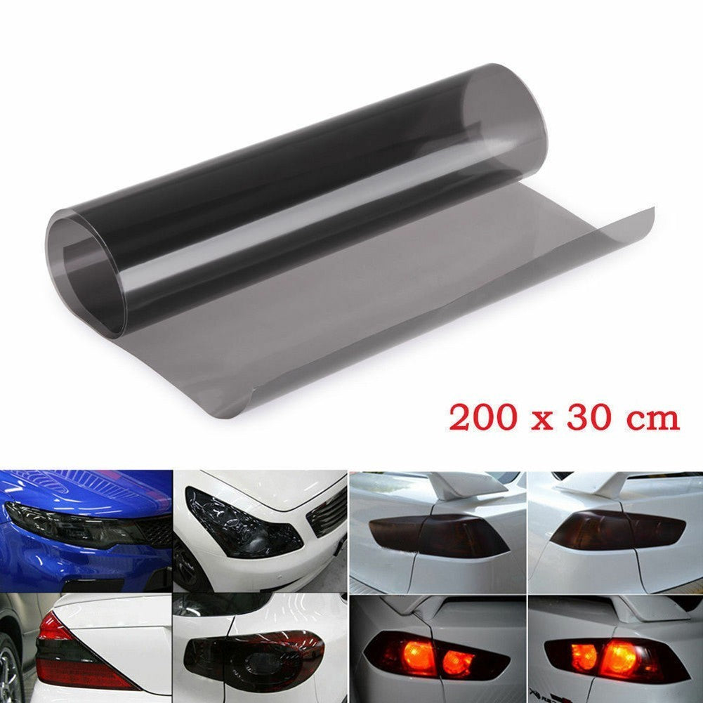 ya 2 6.29 30x200cm Light Smoke Black Tint Film Headlights Tail Light Car Vinyl Wrap