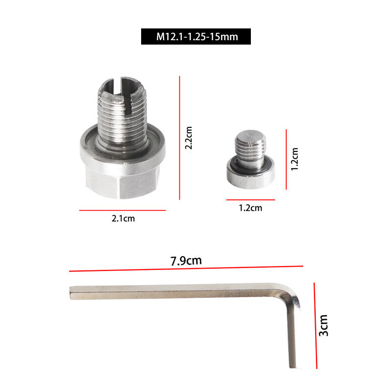 ya 12 5.21 M12.1*1.25 oil drain plug self-drilling oil pan thread repair kit with O-ring