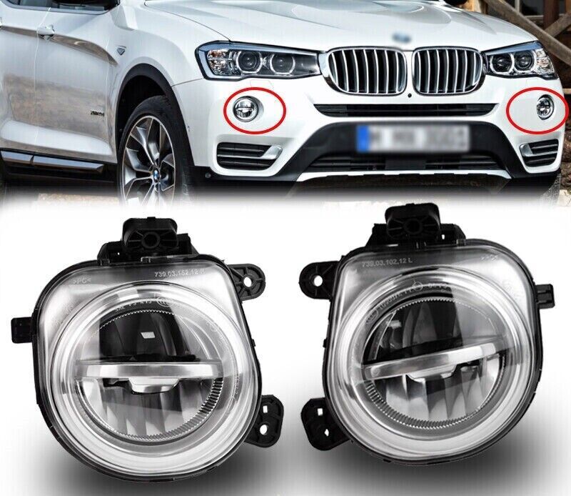 ya 1 8.5.1 1 pair of LH+RH LED fog lights suitable for X3 F25 X4 F26 X5 F15 X6 F16 63177317251 7252