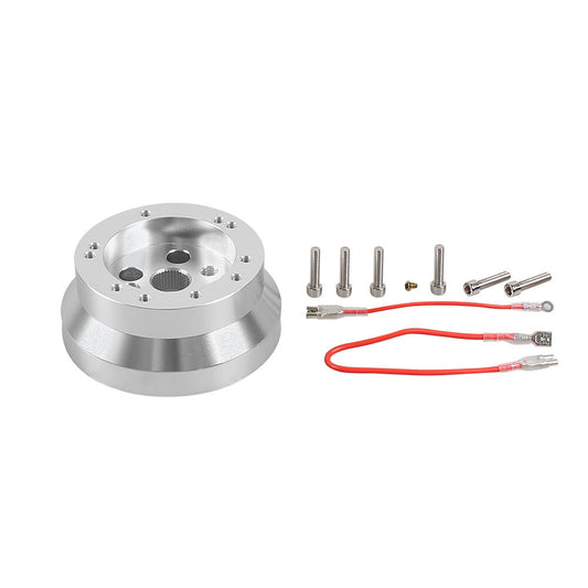 ya 8 5.27 5-hole and 6-hole steering wheel polished short hub adapter Ididit Universal for Chevrolet B