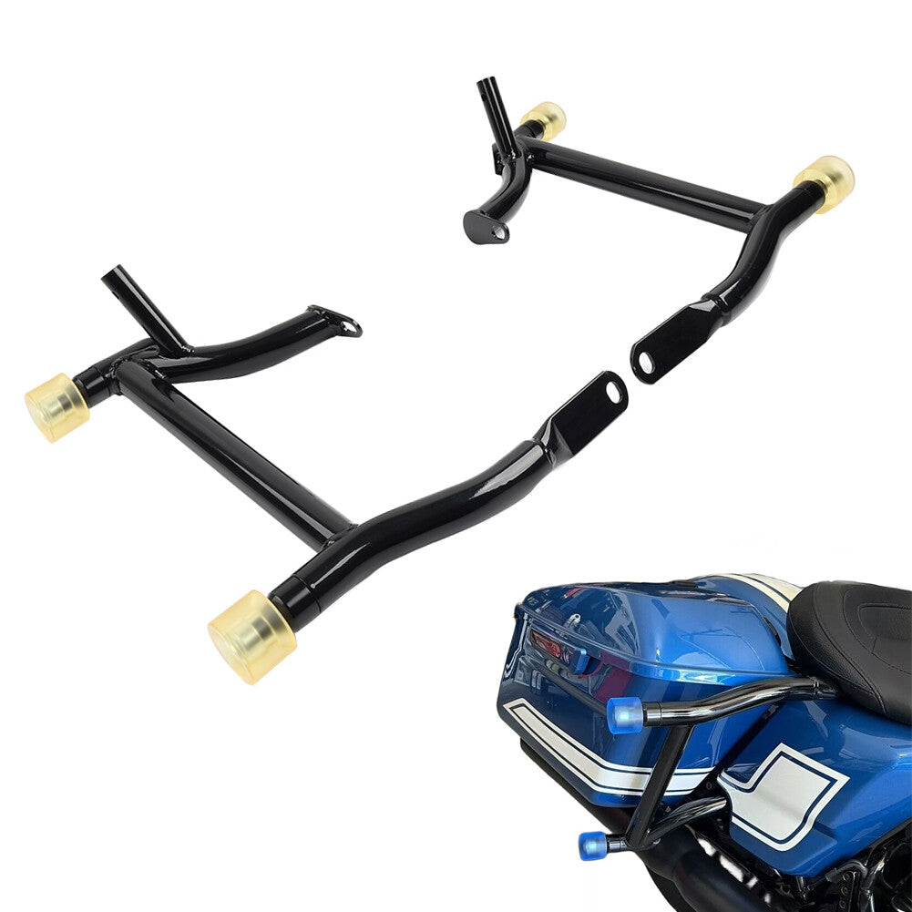 ya 27 7.20 Saddlebag Guard Rails Crash Bar With Ball Fit for Harley Road Street Glides 14-2024