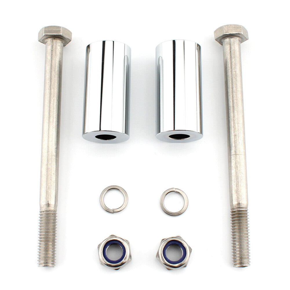 ya 5 8.7 2 Handlebar Riser Bracket Kit Chrome Fit for Kawasaki Vulcan 800/900/1500/1600/2000