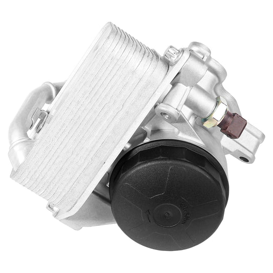 ya 5 6.16 Oil Filter Housing Assembly with Engine Oil Cooler Replacement for BMW 328i