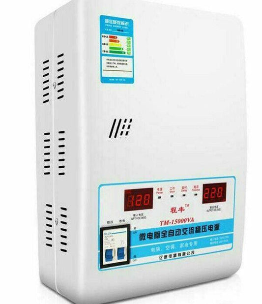 ya 1 7.8 Automatic 15KW Voltage Stabilizer AC regulator Power Supply 120-270V to 220V sj