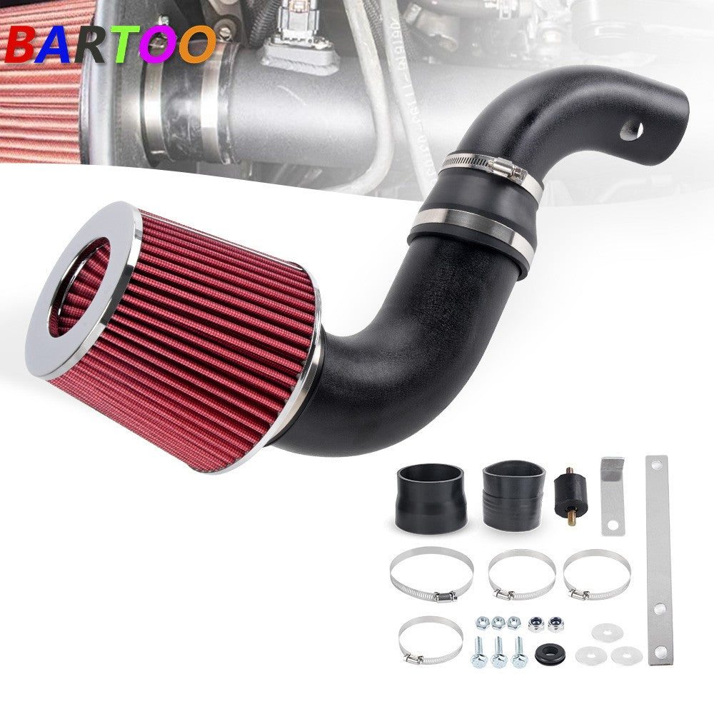 ya 1 7.1 Cold Air intake Kit MATT BLACK w/RED for Chevy 96-05 S10 Blazer Jimmy 4.3L V6