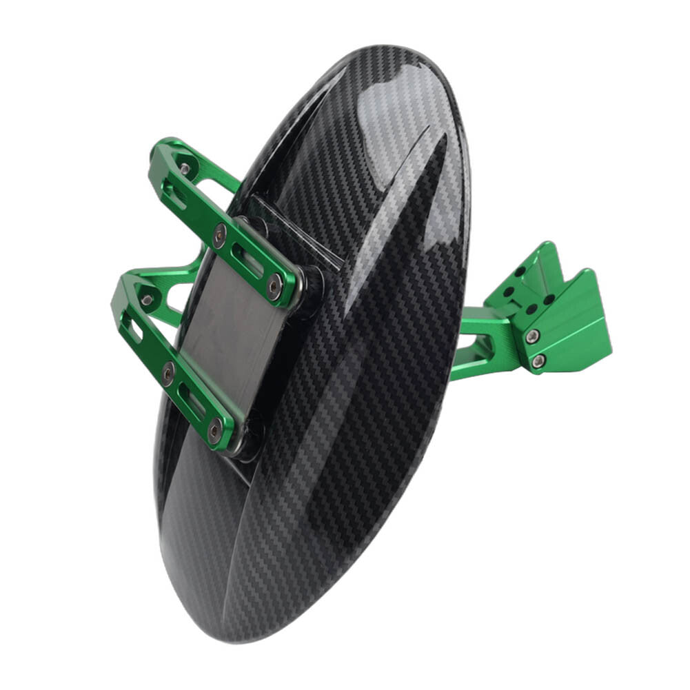 ya 5 8.7 Carbon Fiber Rear Splash Mudguard w/Bracket for Kawasaki Z1000/SX 2014-2020 16