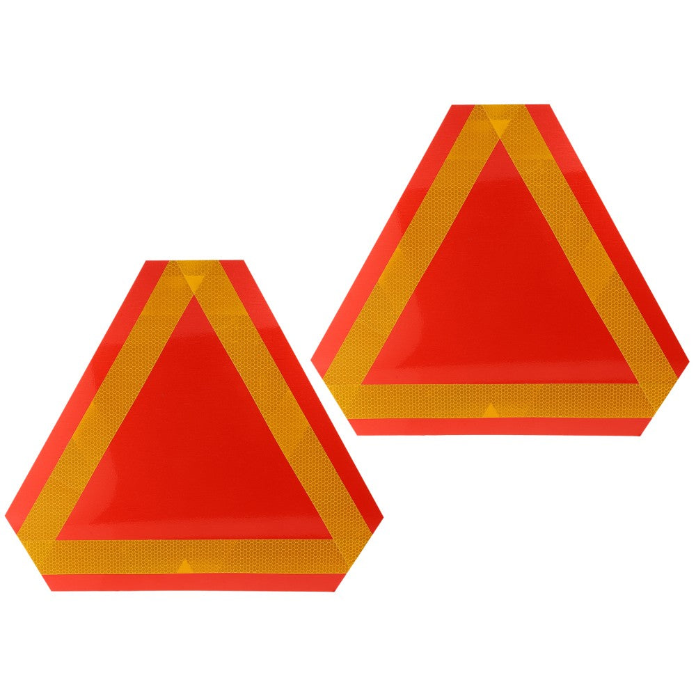 ya 5 8.7 2Pcs Triangle Reflective Sign Slow Moving Vehicle Rear Reflector Board
