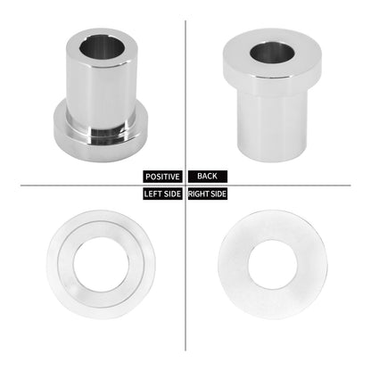 ya 5 8.7 Chrome Handlebar Riser Bushings Kit Fit for Harley Softail 2018-Up Touring 83-Up
