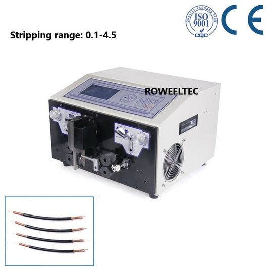 LCD Computer Double Coaxial Wire Peeling Stripping Cutting Machine SWT508-TZ b