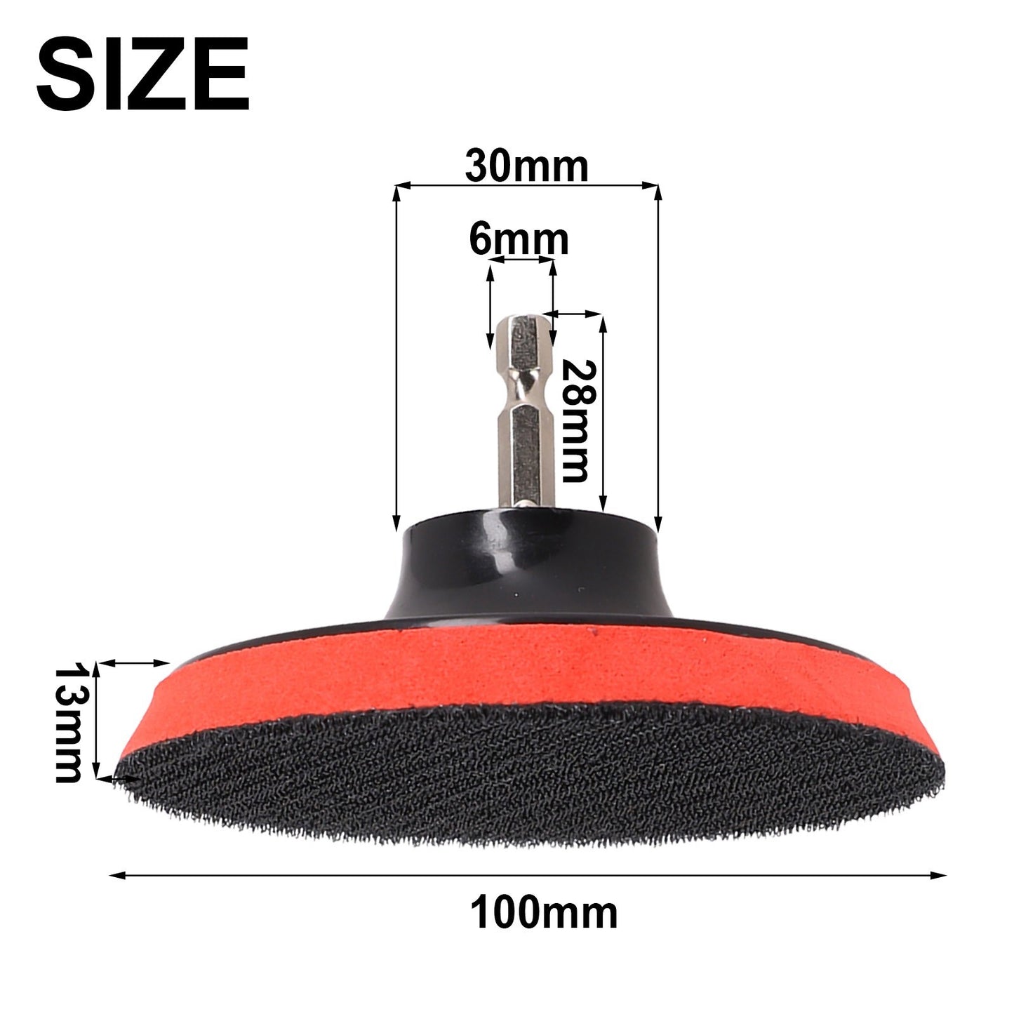 ya 17 Sanding Back 4 Inch 100mm Buffing Pad Rotary Backing Pad With M10 Drill Adapter