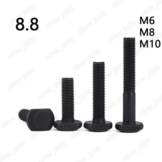 Black 8.8 Steel T-Slot Bolts T-Slot Screws M6 M8 M10