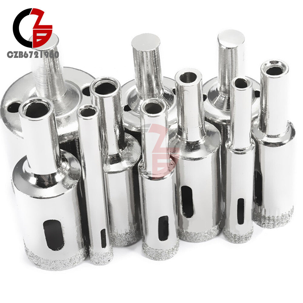 ya 25 10pcs Diamond Drill Bit Hole Saw Opener Set Glass Ceramic Tile Saw Cuter 6-30mm