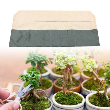 ya 26 Bonsais Tool Storage Bag Canvas Roll 10 Pocket Organizers for Gardeners
