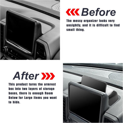 ya 5 8.7 For 2021-2024 for Ford Bronco Sport CX430 Car Dashboard Storage Box Organizer Tray
