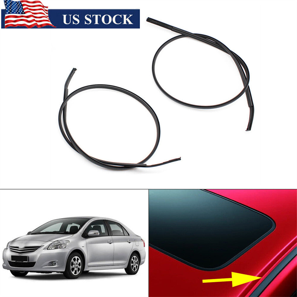ya 5 8.7 Pair Car Roof Drip Moulding Side Left+Right For 2007-2011 for Toyota Yaris Hatchback