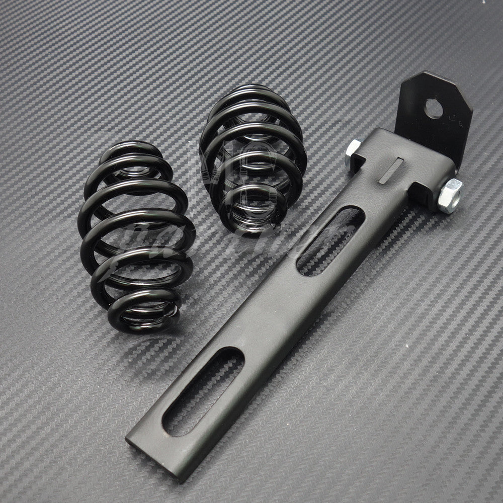 ya 5 8.7 Black Solo for Seat 3 Springs Bracket Mounting Kit for Harley Chopper Bobber Custom