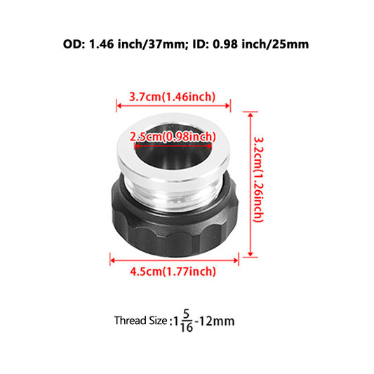 ya 11 6.8 ID 0.98 /25mm Aluminum Alloy Weld Billet On Filler Neck Cap Oil Fuel Water Tank