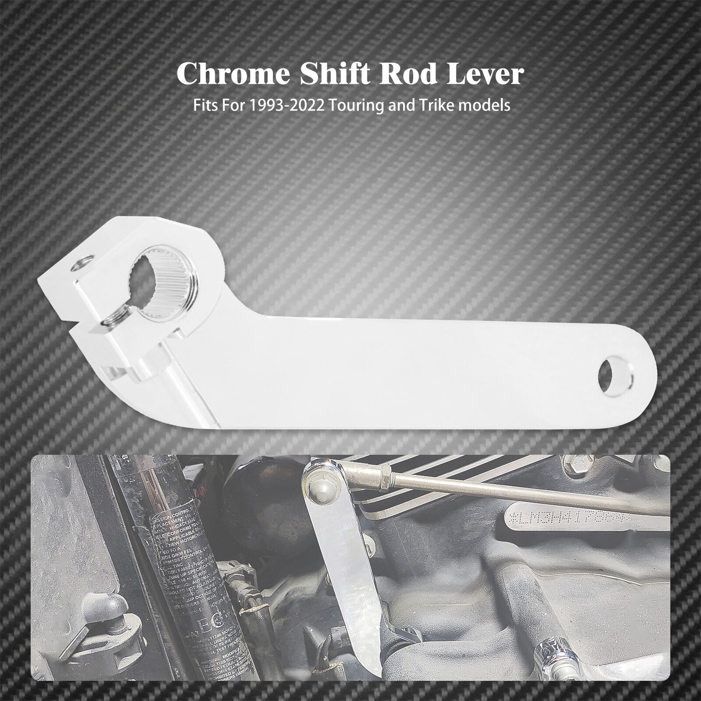 ya 4 6.17.2 CNC Inner Shift Rod Shifter Shaft Lever Bracket Fit for Harley Touring 1993-2022