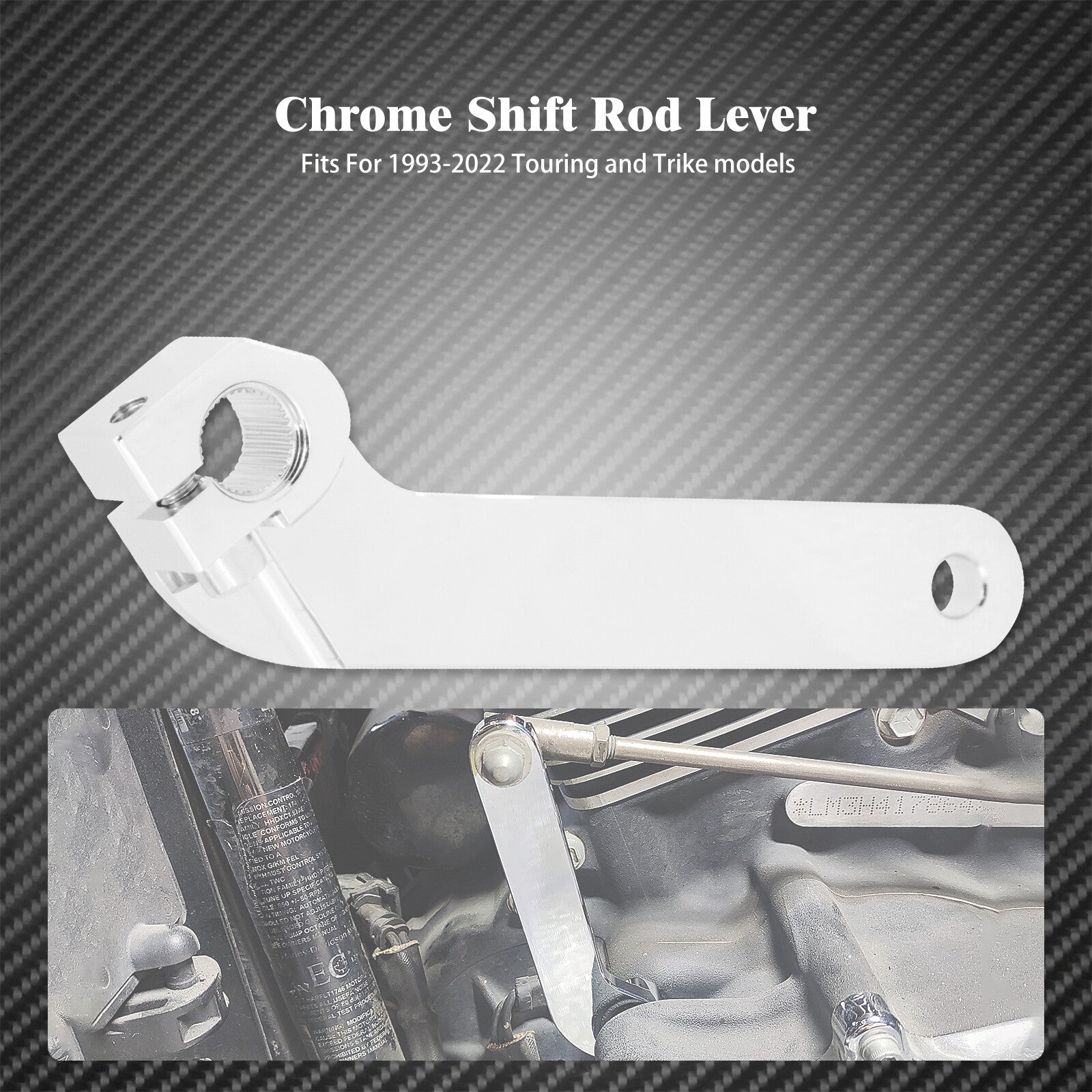 ya 4 6.17.2 CNC Inner Shift Rod Shifter Shaft Lever Bracket Fit for Harley Touring 1993-2022