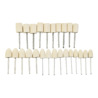 ya 17 25 Wool Wheel Felt Polishing Buff Small Buffing Buffer Set Rotary Bit Tool Kit