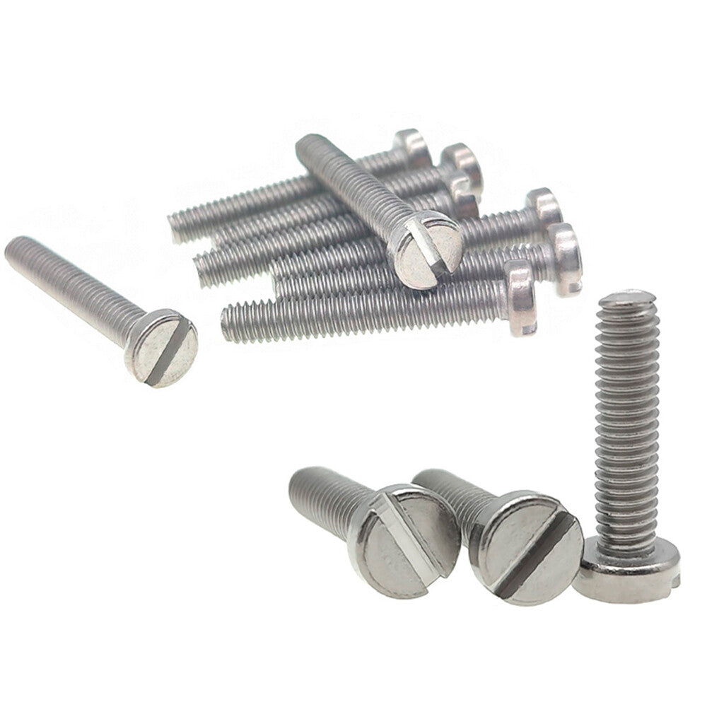 DIN84 Slotted Pan Head Screws GR2 Titanium alloy Screws M1.4 M1.6 M2 M3 M4 M5 M6