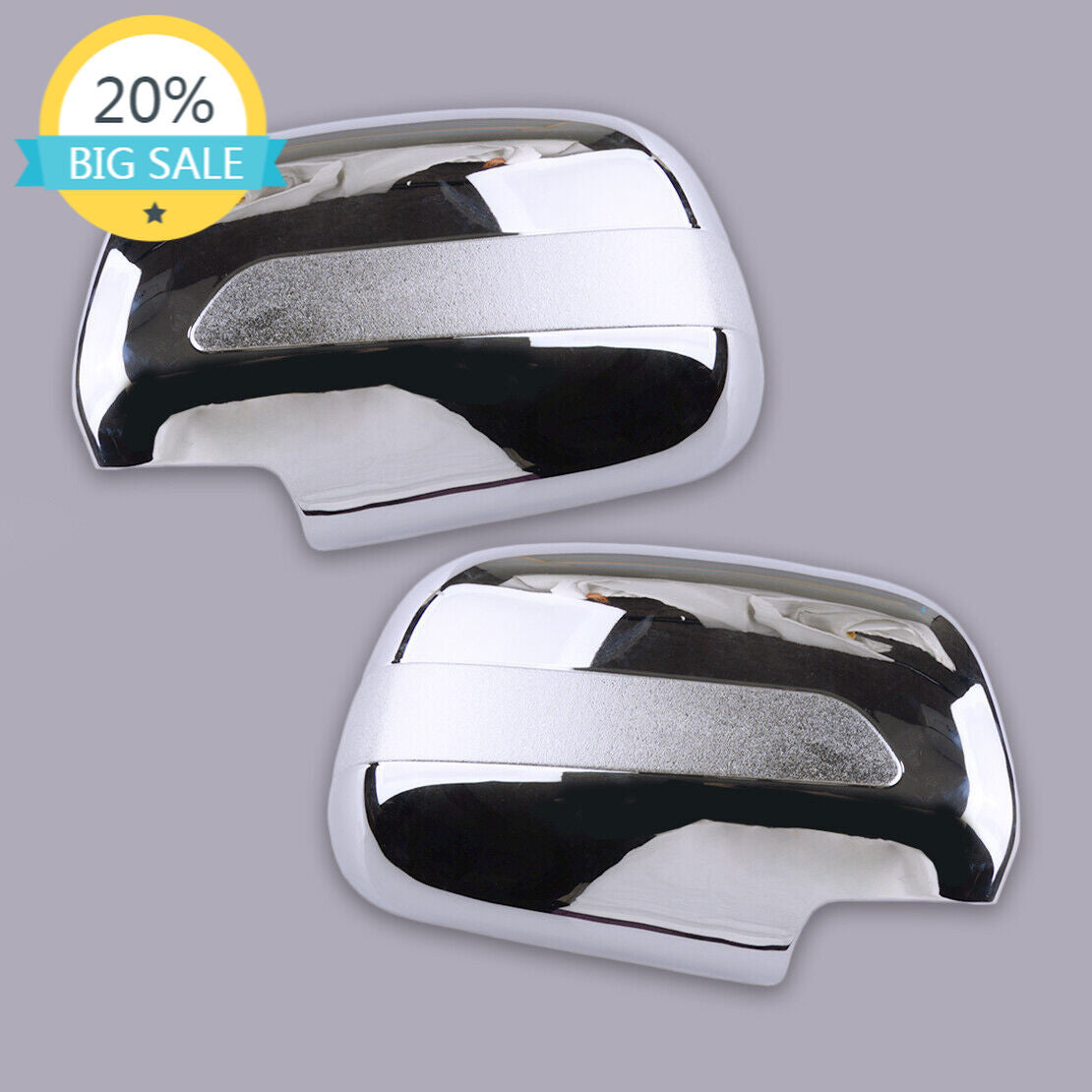 ya 1 8.5.1 Chrome Mirror Protector Fits for Tacoma 2005 - 2011^