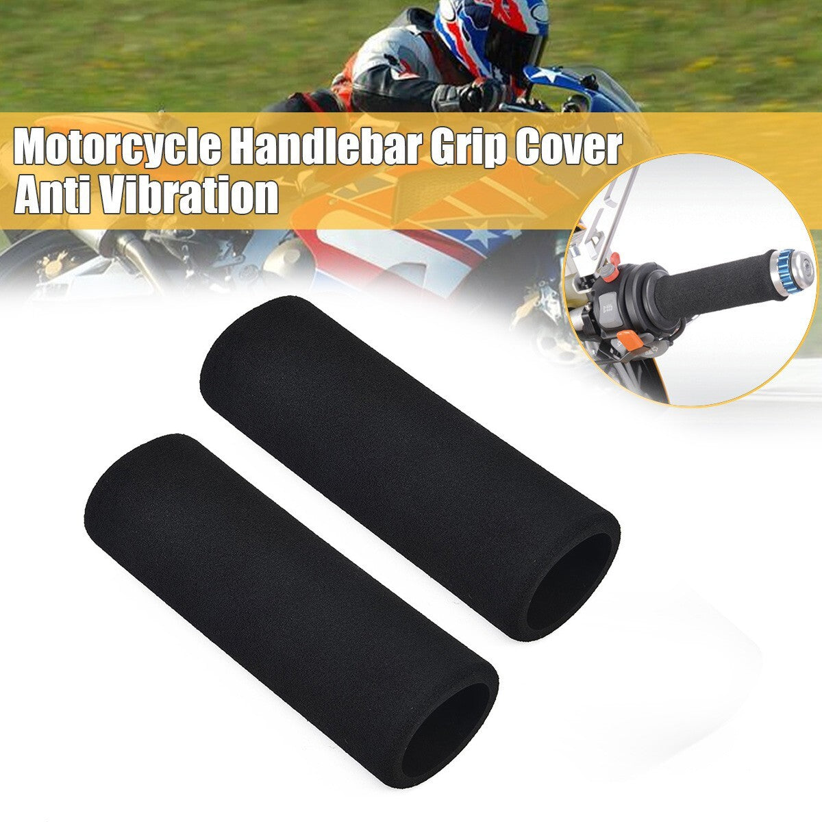 ya 5 8.7 Handle Covers Motorcycle Grip Motorbike UV Resistant 2pcs Set New