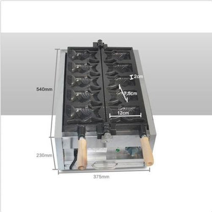 ya 25 fish type waffle machine,electric Japanses open mouth taiyaki making maker yer