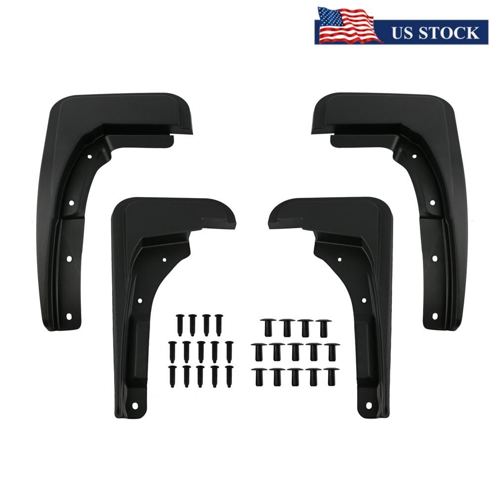 ya 13 5.27 Car Front & Rear Guard Mud Guards Splash Set Black for Ford Maverick 2022-2023