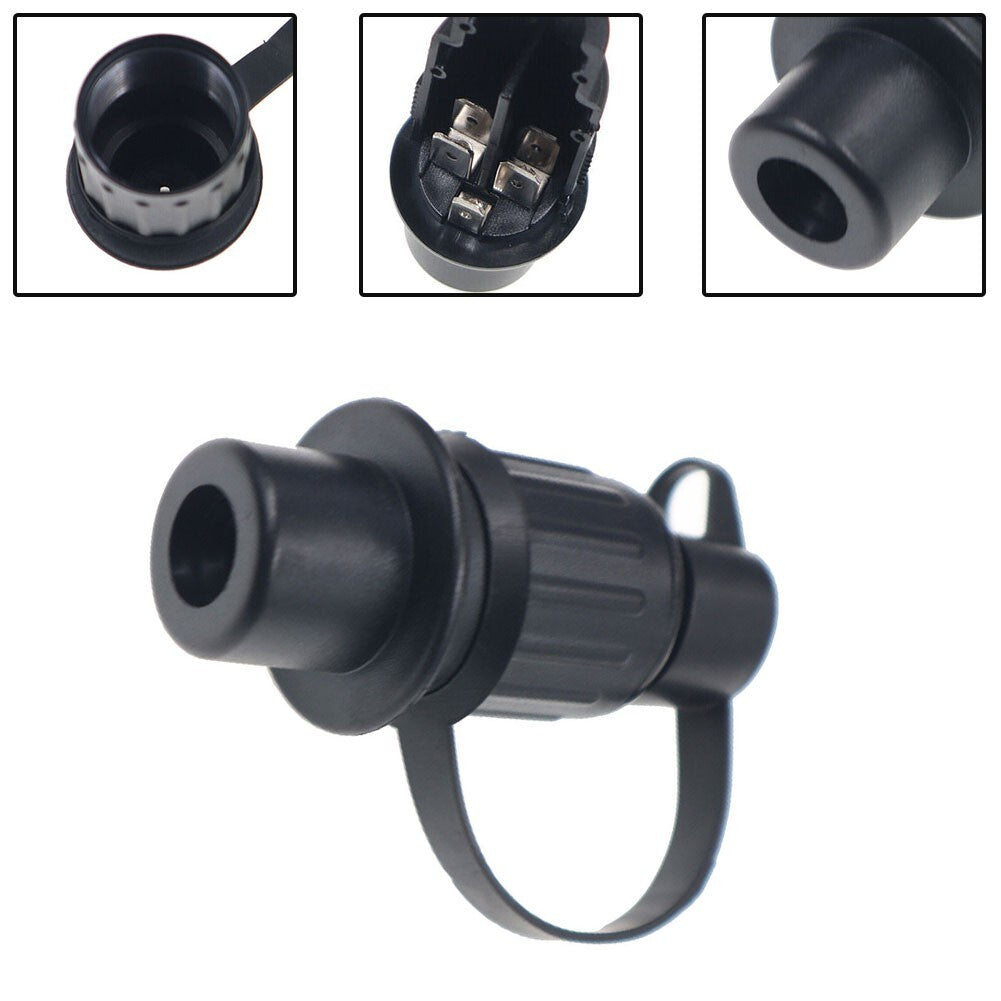 ya 2 6.26.2 New 3Pin/1PC Trailer Plug And Trailer Socket 12V Waterproof Connector 75mm*20mm