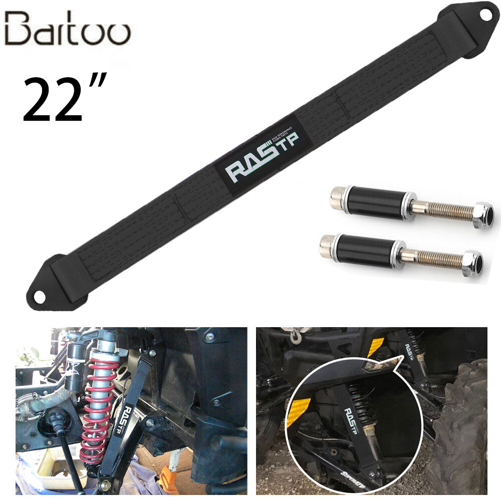 ya 3 6.25 22 Black Hot Racing Limit Straps Shock Suspension Travel 4 Layers Webbing