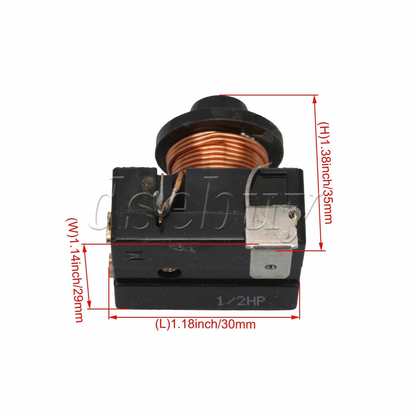 ya 26 3 Pieces Black Repairing Part Reigerator Compressor Starter Relay 375W