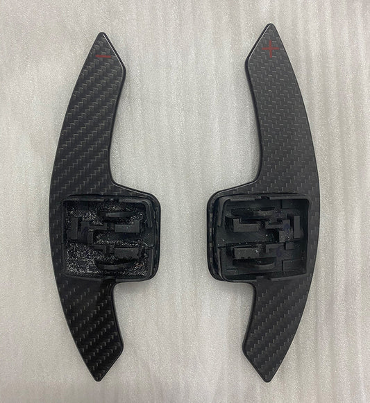 ya 8 5.27 Carbon Fiber Paddle Shifters for 2014+ for Corvette C7 Camaro Steering Wheel Replace