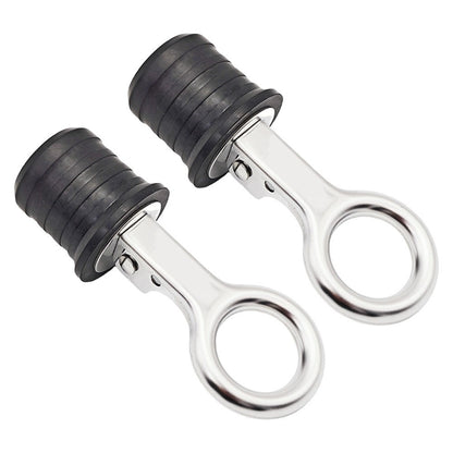 ya 14 Stainless Steel Rubber Drain Stopper Seal 2 Pack for Lawn Rollers and For Boats