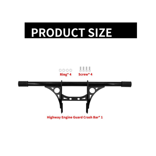 ya 2 6.30 Suitable for Harley Sportster Iron XL883 Xl1200 Front Engine Highway Crash Bar Black