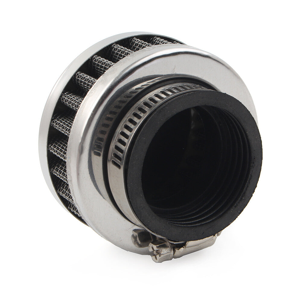 ya 8 5.26 Air Intake Filter Cleaner Rubber Bend Inlet Stainless Steel Mesh Motorcycle 42mm